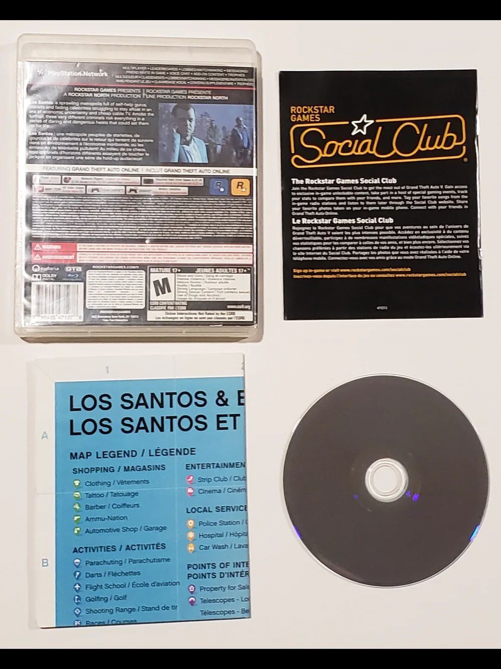 Grand Theft Auto V GTA 5 PS3 Complete CIB Map Manual Tested PlayStation 3 - Picture 2 of 15